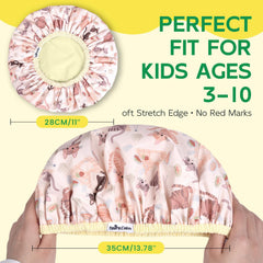 Bonnet de douche Years calm enfant, motif chat pour un bain doux.