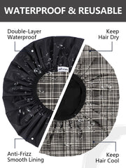 Years Calm chapeau douche double-face: deux looks rapides et pratiques.