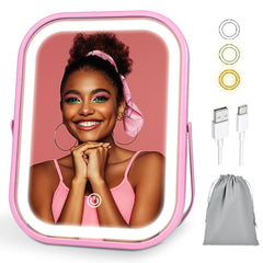 YEKKOPT Miroir maquillage lumineux pour retouches précises et rapides.
