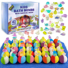 Bombe de bain Yekery avec jouet dinosaure à l’intérieur, jeu sensoriel.