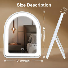 YEKKOPT miroir LED 3 couleurs, adapté à chaque éclairage préféré.