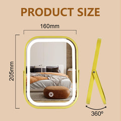 YEKKOPT miroir contrôle tactile pour régler facilement l’éclairage pendant le maquillage