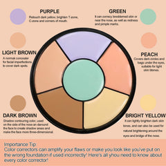 Palette YEPYEPGO correcteurs violet pour illuminer et neutraliser les teints jaunes