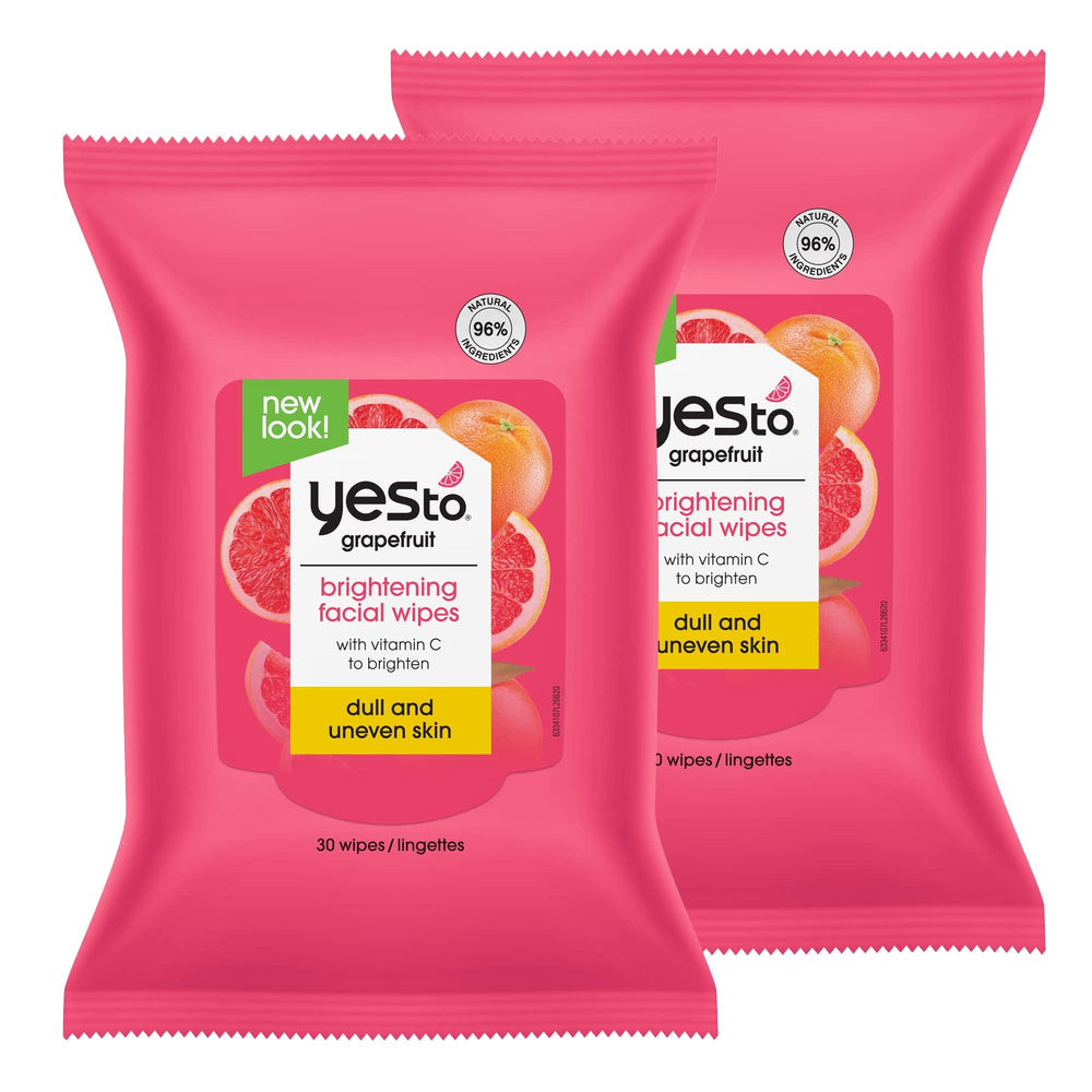 Yes To Lingettes visage pamplemousse démaquillage rapide et hydratant