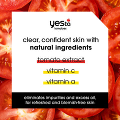 Yes To Tomatoes Charcoal Bar Soap extraits de tomate purifiants et nourrissants