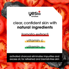 Yes To Tomatoes: extrait tomate antioxydant pour l’éclat équilibré de la peau.