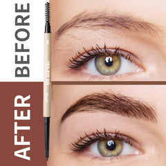 YES.EYE DO crayon sourcils gris double-face avec brosse pour coiffage et fusion.