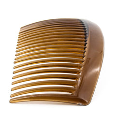 Pince-cheveux en plastique brun Yeshan, 8x5 cm, 22 dents.