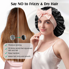 Bonnet YFONG dodo en soie 22 mommes, maintien de coiffure et confort nocturne.