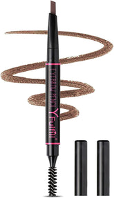 YFulfill crayon sourcils brun, pointe 0,5 mm, imperméable, tenue longue