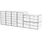 YFXCVSL organisateur maquillage acrylique, 31 tiroirs, rangement clair et rapide