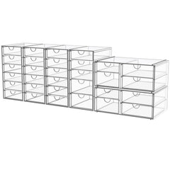 YFXCVSL organisateur maquillage acrylique, 31 tiroirs, rangement clair et rapide