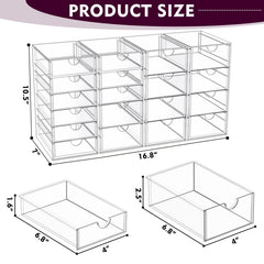 Organisateur transparent YFXCVSL avec visibilite rapide des produits de maquillage.