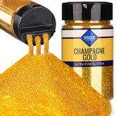 YGDZ paillettes dorées fines dans le pot pour résine et bricolage.