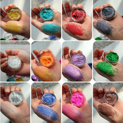 YGQQOY gel paillettes visage pour un regard lumineux et frais
