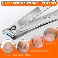 YHOVID Coupe-ongles-pieds angle-incliné, s'adapte aux contours naturels.