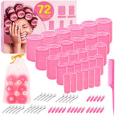 YHOVID ensemble de rouleaux cheveux 72 pièces pour boucles variées et volumisées