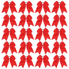Nœud Cheer rouge 8 pouces YHXX YLEN, attache queue de cheval sécurisée