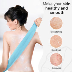 Lavette longue pour le dos de Yiclick facilitant l'exfoliation.