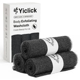 Gant exfoliant Yiclick en nylon pour une exfoliation douce mais efficace.