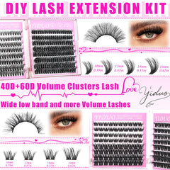 Extensions volume 40D/60D offrent un regard plus fourni et élégant.