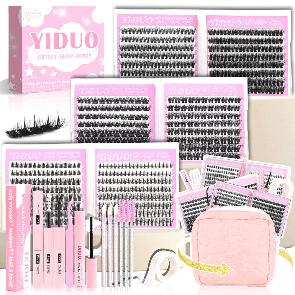 Kit YIDUO cils en 6 styles dans une boîte pratique pour vos retouches.