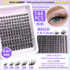 YIDUO eyelash bond and seal bottles provide long-lasting adhesion