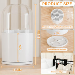 Porte-pinceaux Yieach avec six compartiments pour pinceaux et outils.