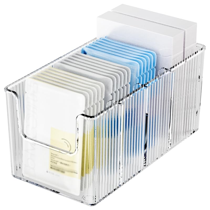 YIEZI Organisateur maquillage en acrylique, vue d'ensemble, rangement clair et élégant.