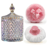 Bocal en verre YILUSHENGHUA pour poudre, stockage élégant et pratique.