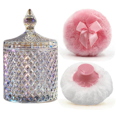 Bocal en verre YILUSHENGHUA pour poudre, stockage élégant et pratique.