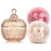 YILUSHENGHUA poudre-verre ambre, rangement élégant et pratique.