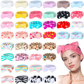 Bandeau Yinder spa pour cheveux avec noeud, idéal pour maquillage.