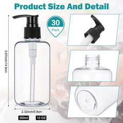 Bouteille pompe blanche Yinder, idéale pour shampooing et lotion en déplacement.