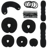 Yinder ensemble moules chignon beignet – kit complet pour créer des chignons élégants.