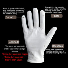 Gants-coton-utilisations-diverses YITIAOYU, adaptés au port quotidien et au soin des mains.
