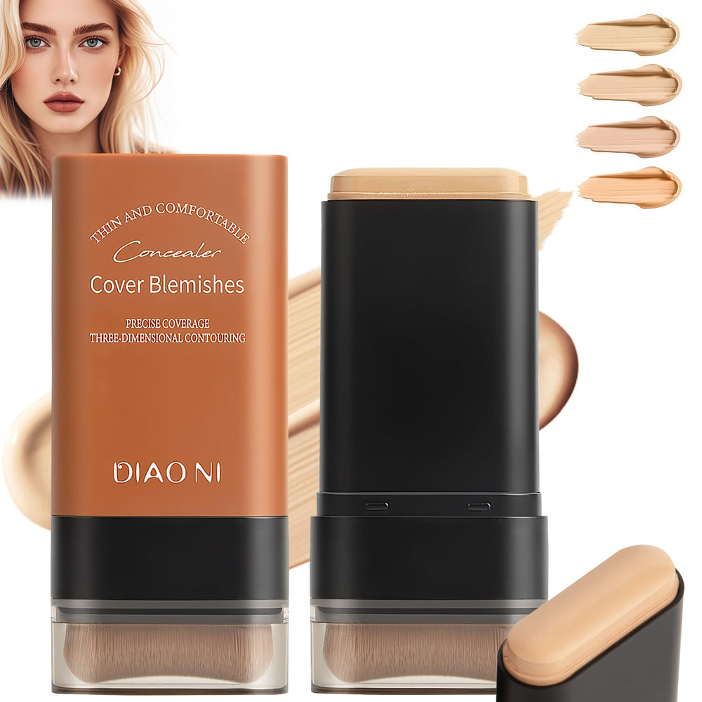 Bâton-teint effaceur YJW: application précise pour corriger les imperfections et lisser le teint.
