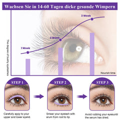 Application quotidienne du sérum Ykimoe pour nourrir les cils et sourcils.