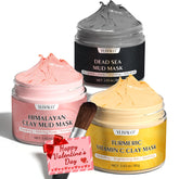 YLNALO coffret argile curcuma vitamine C, pour un teint plus clair et uniforme.