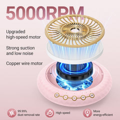 Aspirateur pour poussières d ongles à 5000 rpm captant les particules fines