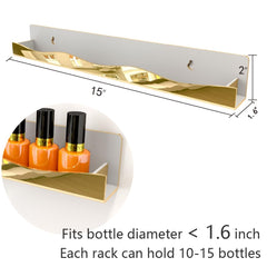 Rangement vertical YMVV, organisation murale des vernis, optimal dans petites salles de bains.