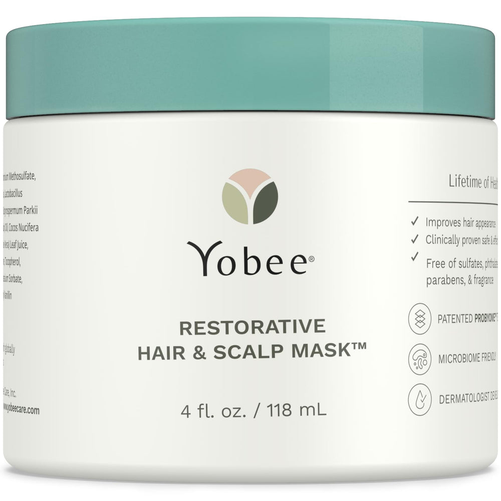 Yobee Masque réparateur pour cuir chevelu sec, douceur ciblée.