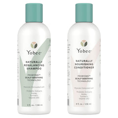 Shampoing Yobee en bouteille, cuir chevelu sain
