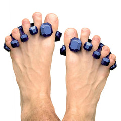 YogaToes Gems pour hommes, vue générale des pieds, confort potentiellement amélioré après l'entraînement.