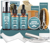 YogerYou coffret barbe rasoir droit : soin précis et routine pratique