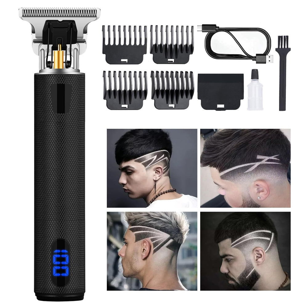 Tondeuse Yogingo pour cheveux homme avec affichage LCD, coupe précise et pratique.