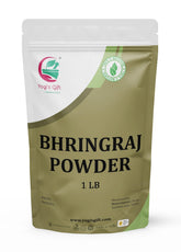 Poudre Bhringraj de Yogi's Gift pour nourrir les cheveux et le cuir chevelu.
