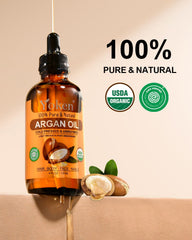 Yoken huile argan bio pour peau, hydratation lumineuse.