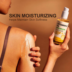 Yoken huile vitamine E soin visage, éclat naturel et douceur.
