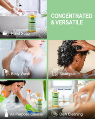 Utilisation pour le lavage du corps et des mains avec menthe rafraîchissante.
